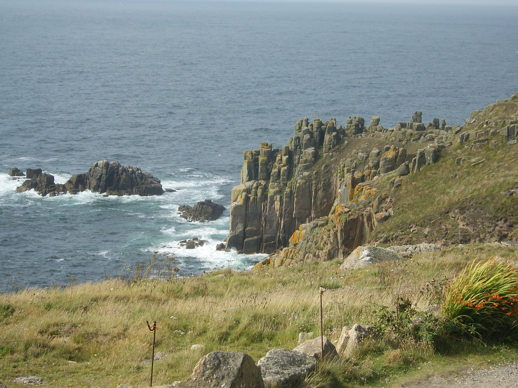 Land's End, Cornwall, cliffs, rocks, sea, coast, waves, UK, Great Britain, England